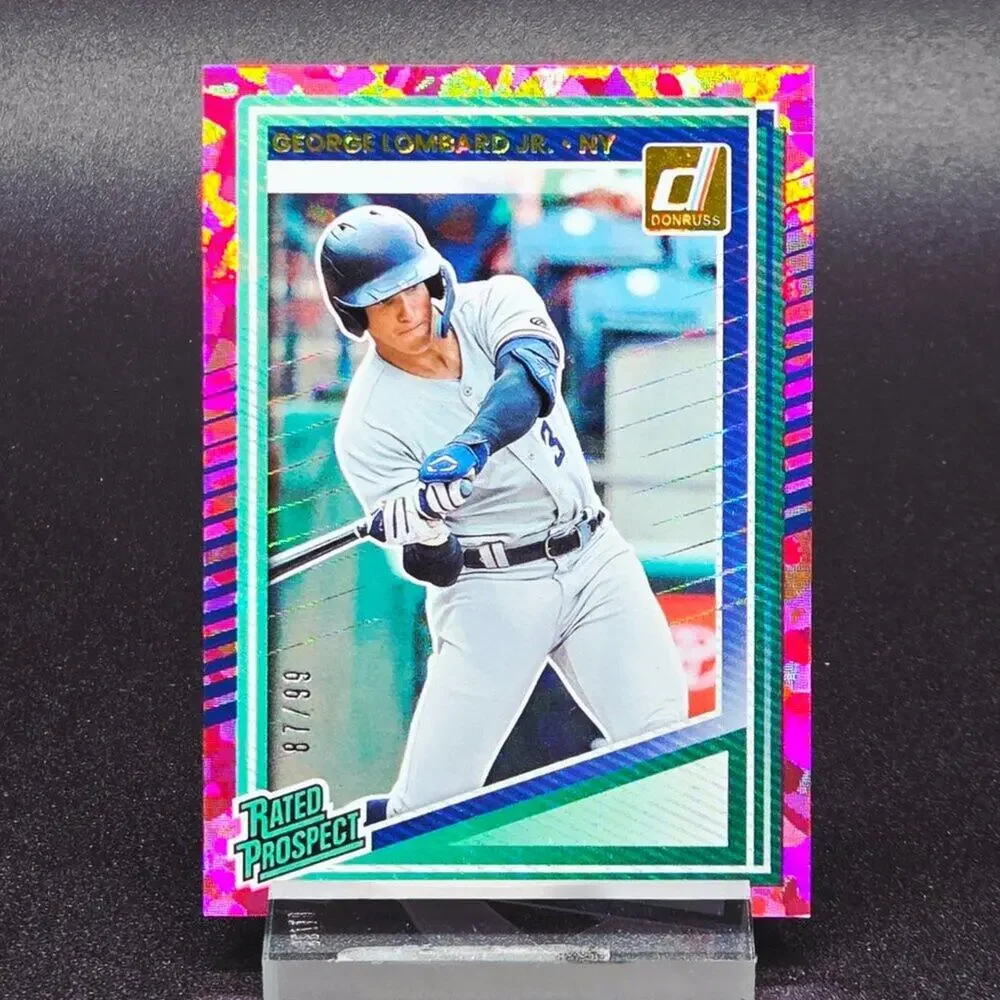 2025 George Lombard Jr. Red Pink Ice /99 /250 RC's New York Yankees Top Prospect